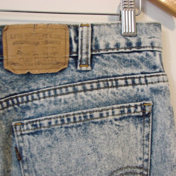 Vintage Levi's 565 Acid Wash Jeans Relaxed Loose Straight Fit Size 34 x 32 - Picture 12 of 14